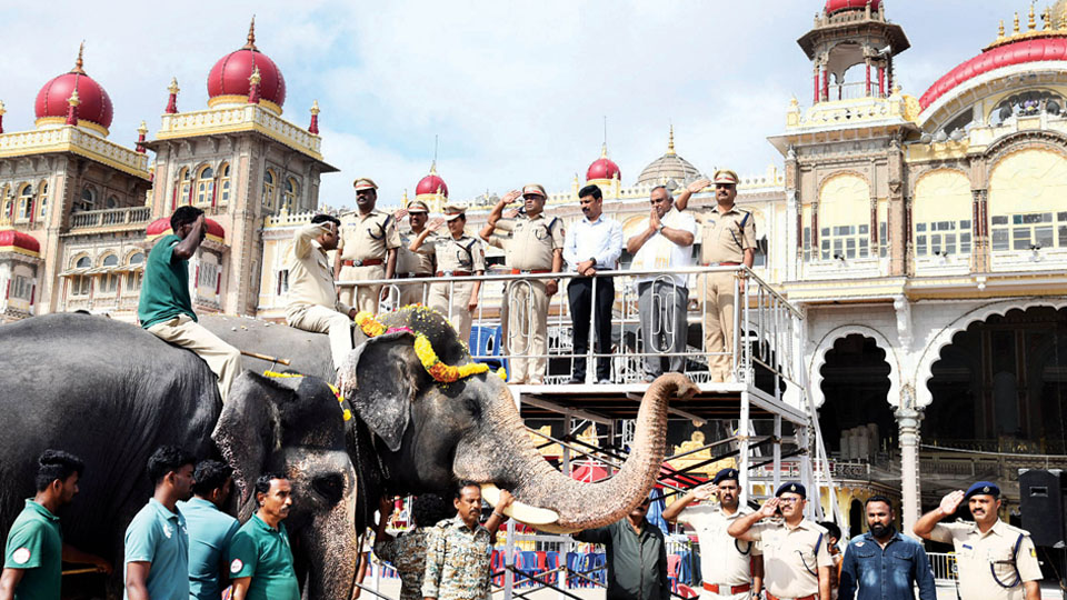 First round of Jumboo Savari rehearsal held at Palace