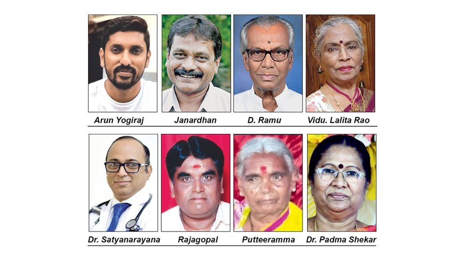 Sculptor Arun Yogiraj, Janni, Dr. Satyanarayana from Mysuru among 69 Karnataka Rajyotsava Awardees