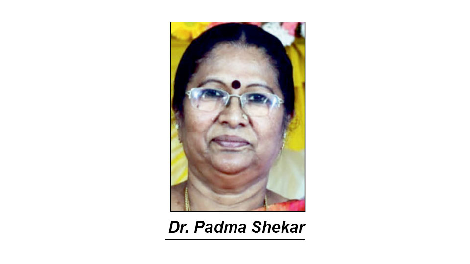 Dr. Padma Shekar has her roots in Kodagu