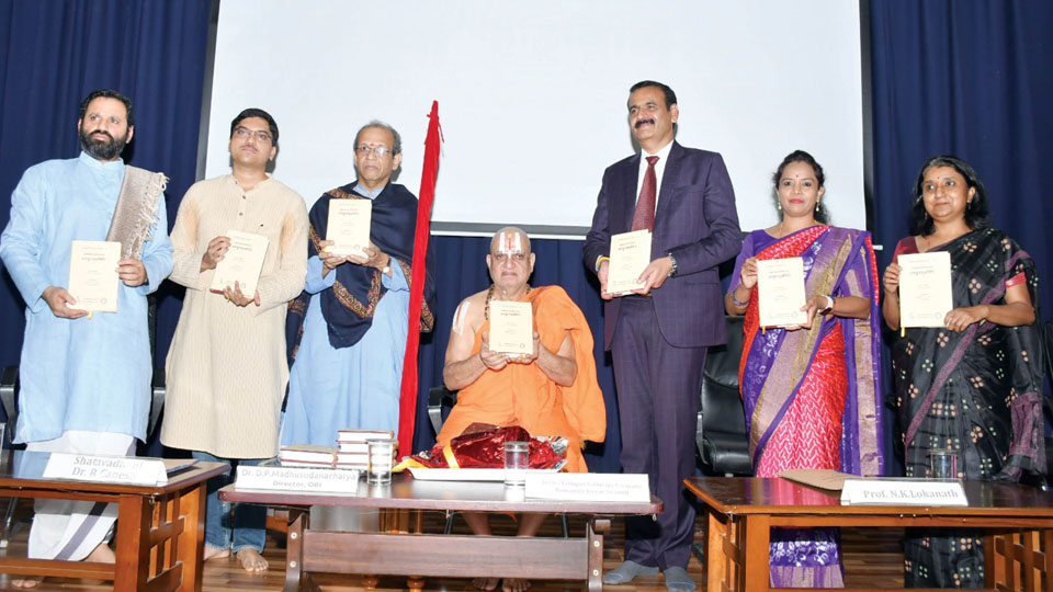 133rd Foundation Day of ORI, Mysore: Sanskrit book ‘Alankara-sudhanidhi’ released