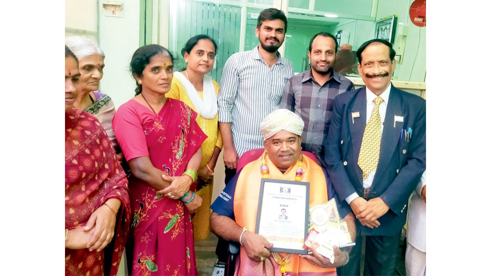 City Cardiologist honoured with ‘Samaja Seva Ratna’ Award