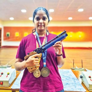 Bags 2nd prize in Air-Rifle shooting