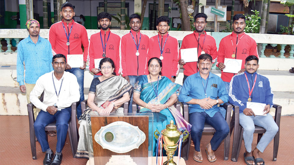 SBRR Mahajana boys shine in wrestling