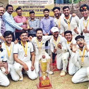 JSS Inter-Institutions Cricket Tournament 2024-25: JSS AHER lifts title