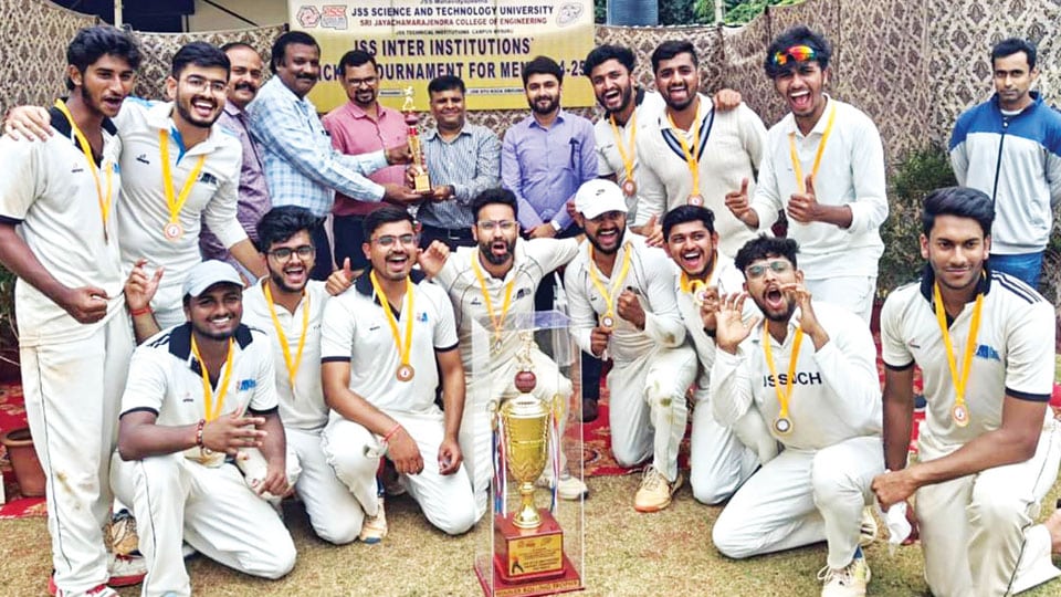 JSS Inter-Institutions Cricket Tournament 2024-25: JSS AHER lifts title