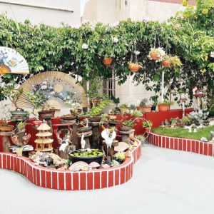 Dasara Flower Show contest winner