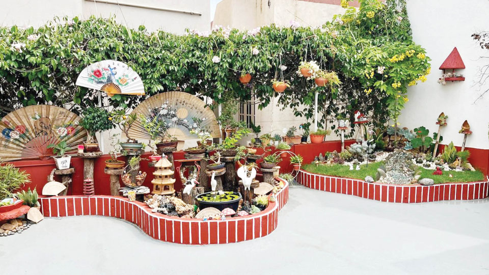 Dasara Flower Show contest winner