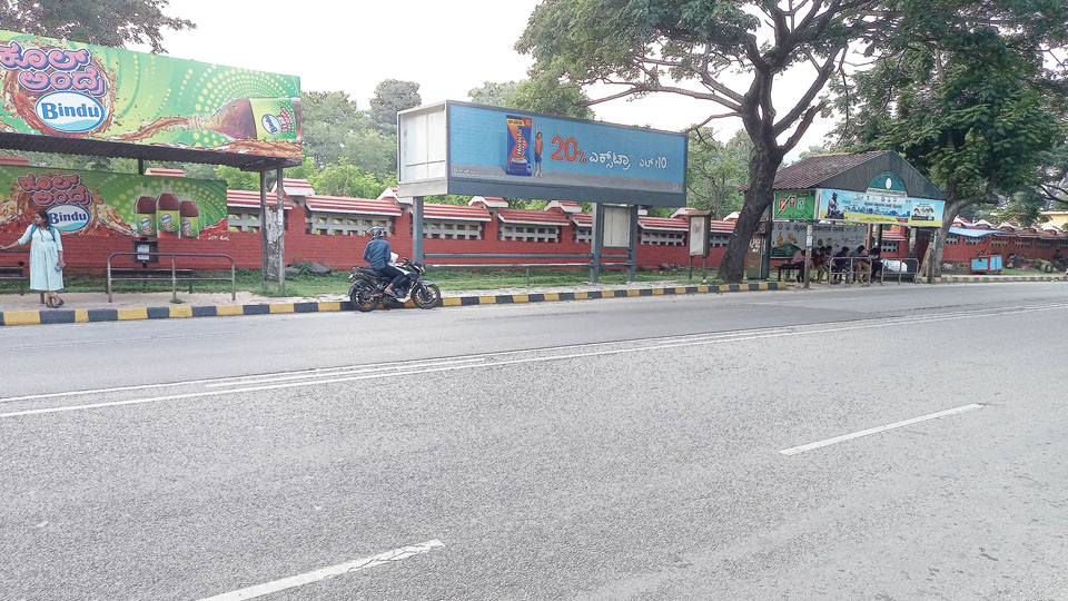 Problem of plenty: Three bus shelters in one spot!