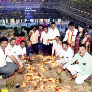 Deepotsava at Nanneshwara temple pond