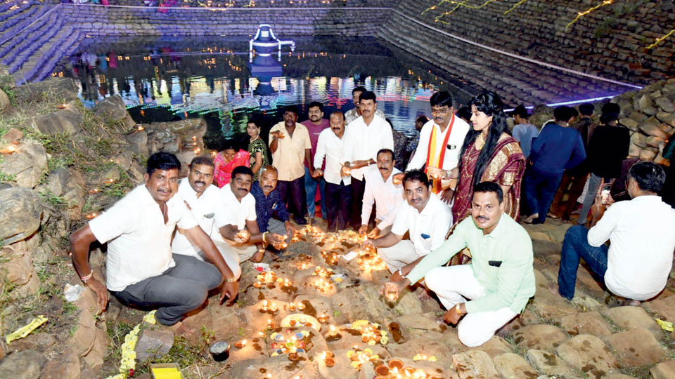 Deepotsava at Nanneshwara temple pond