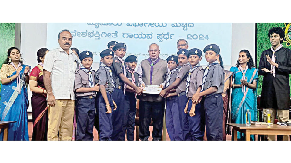 Winners of patriotic and folk songs competitions