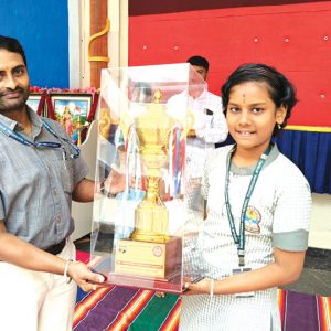 Wins 1st prize in Folk Song