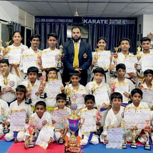 Prize winners in 4th National-level Karate