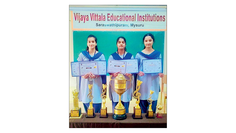 Vijaya Vittala students excel in Inter-Collegiate Competitions