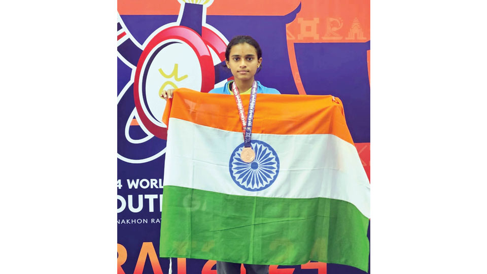 World Ability Sports Youth Games -2024:  City’s para athlete Bharathi wins bronze medal