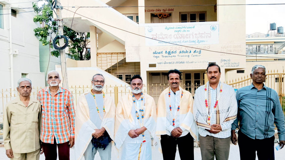 Elected as office-bearers of Mysuru Yoga Association