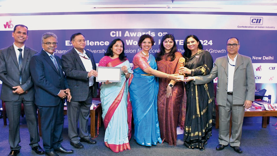 Empowering Women in STEM:CII Excellence Award-2024 to JSS STU