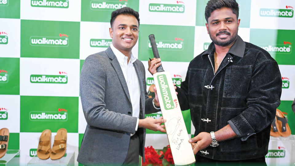 International Cricketer Sanju Samson is Walkmate Brand Ambassador