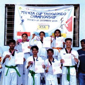 Winners of State-level Taekwondo Championship