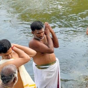 Former CM S.M. Krishna’s ashes immersed in River Cauvery