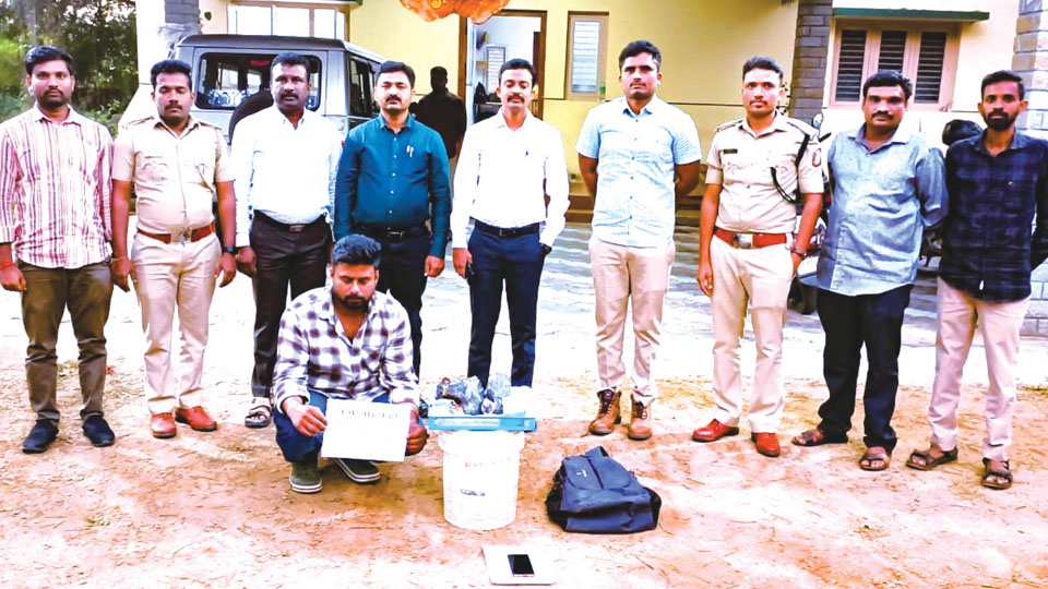 Man arrested for storing, smuggling Ambergris