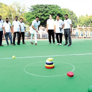 State Sports Conference in city on Jan. 19: Dignitaries play Lagori to promote traditional game