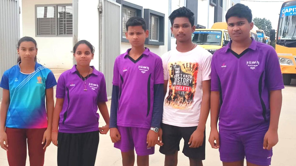 Selected for State Throwball Team