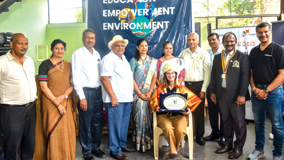Rotary Ivory City’s Project at T.S. Subbanna Girls School atop Chamundi Hill