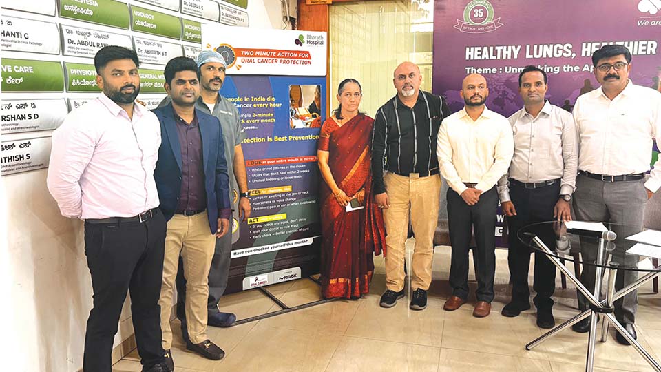 Bharath Cancer Hospital launches ‘Two Minute Action for Oral Cancer Protection’ campaign