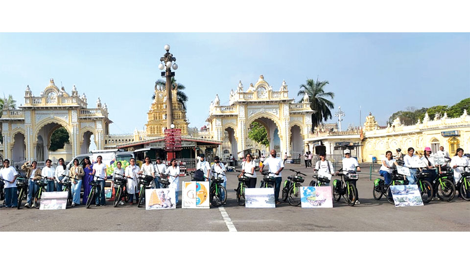 GSSS Architecture School students take out Peace Rally for climate awareness