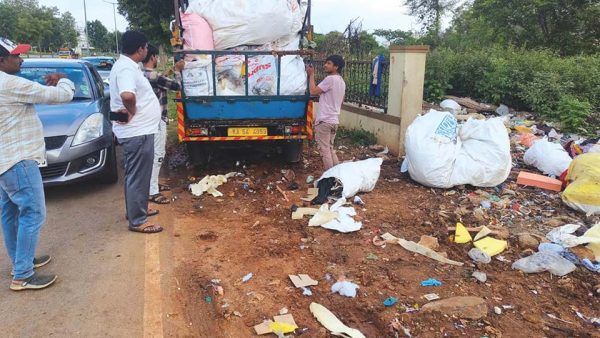 Man caught dumping huge waste in Bogadi: Officials levy spot fine ...