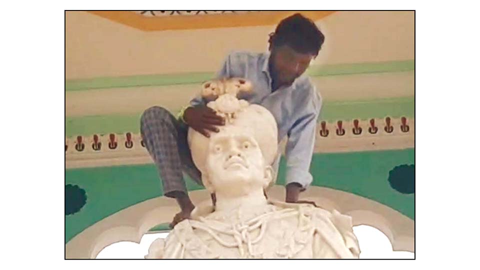 Man who climbed Nalwadi statue says it resembled his grandfather