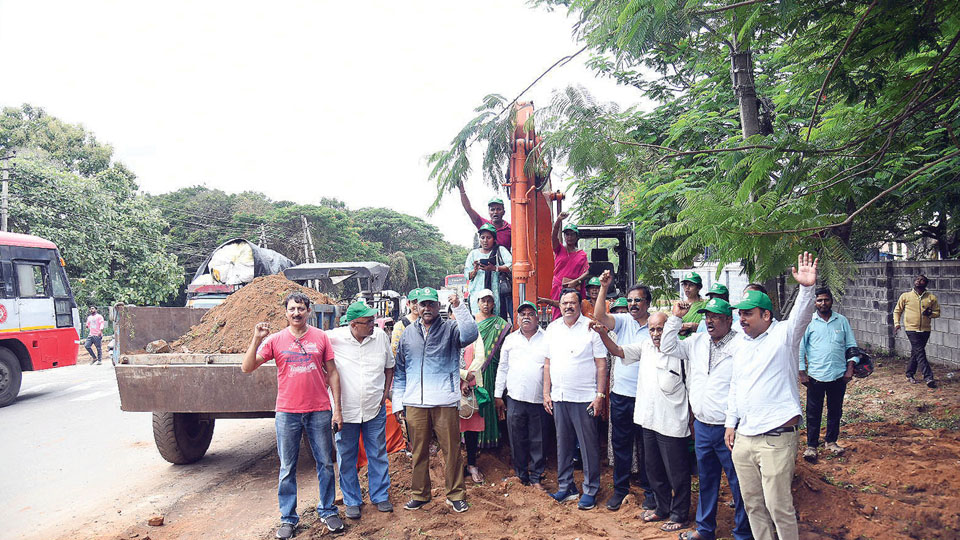 Hyder Ali Road works stalled