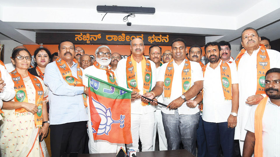 K.N. Subbanna takes charge as District (Rural) BJP President