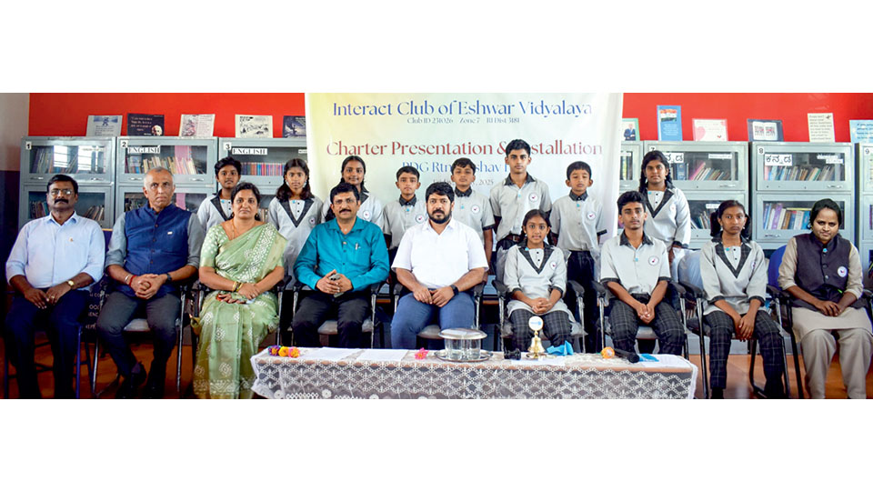 Interact Club of Eshwar Vidyalaya Chartered