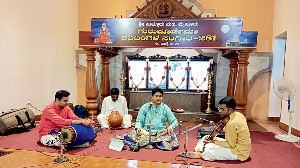 Moonlight music concert held at Suttur Mutt