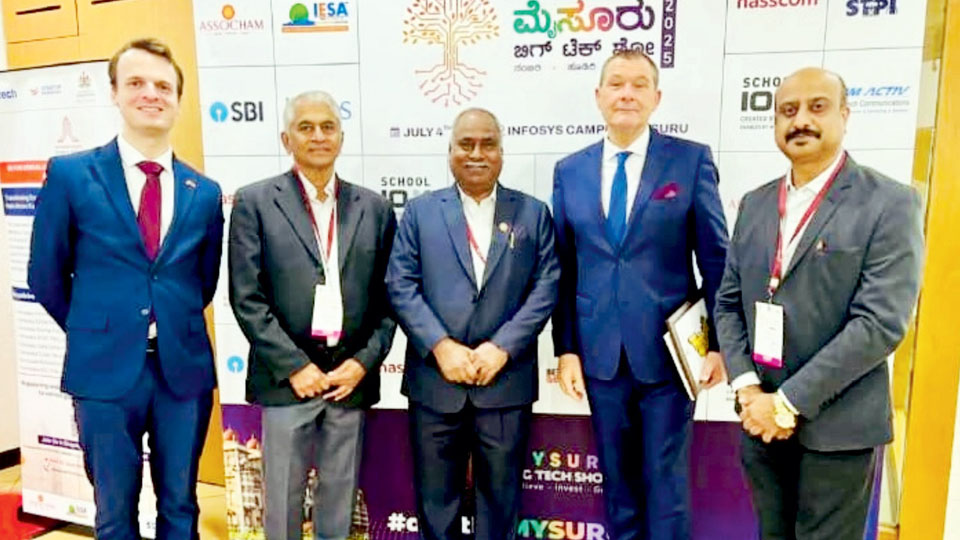 Mysuru Big Tech Show: MCCI President holds discussion with Consul General of France
