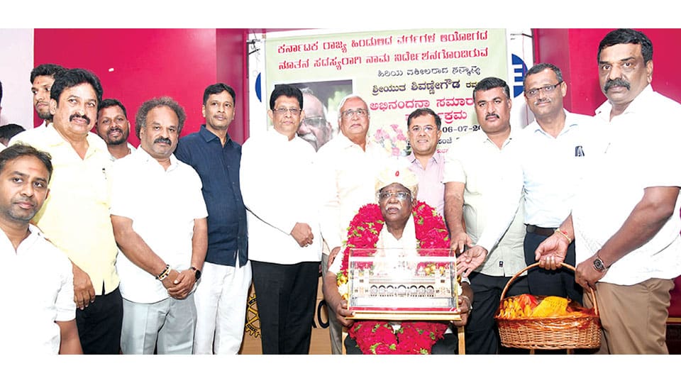 Advocate Shivannegowda feted for his appointment to Backward Classes Panel