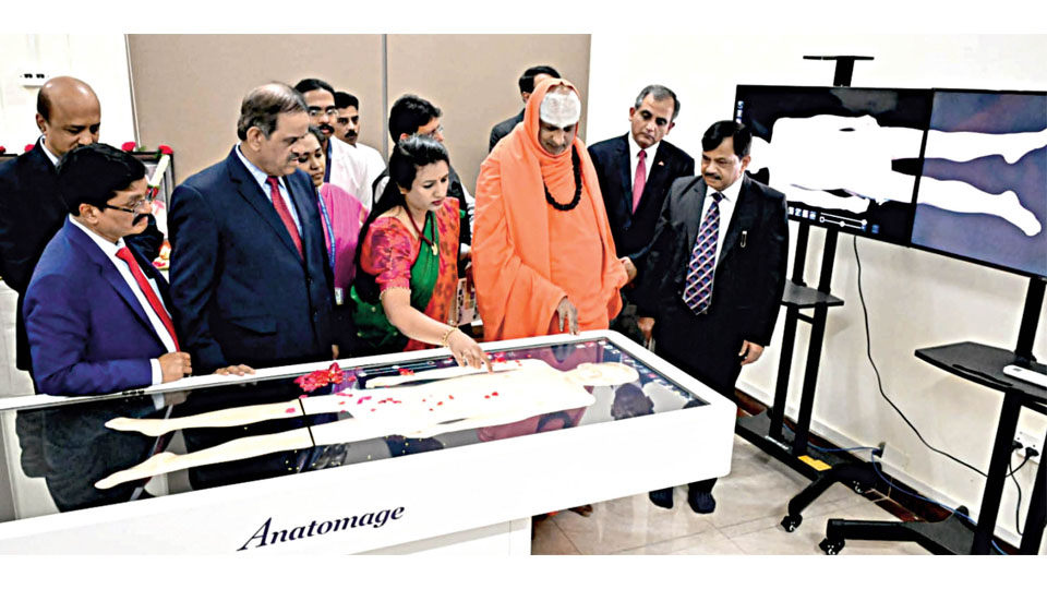 Advanced virtual dissection table at JSS Medical College