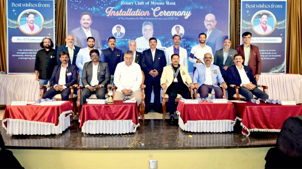 Office-bearers of Rotary Mysore West