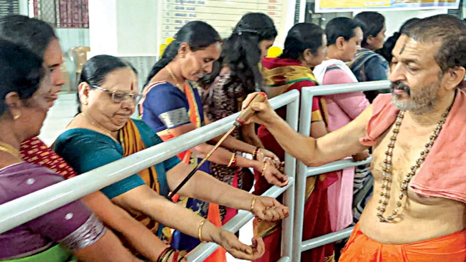 Tapta Mudra Dharana ceremony held