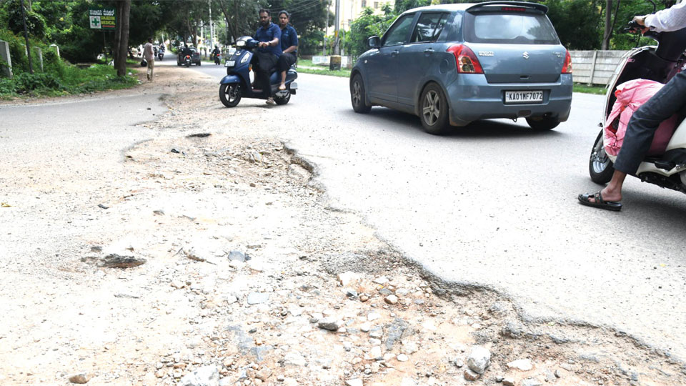 Repair interior roads of Bank Colony, Bogadi