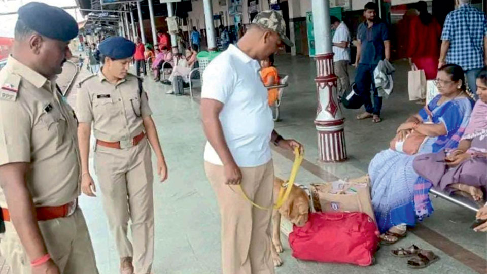 RPF steps up narcotics checks on all Mysuru-bound trains