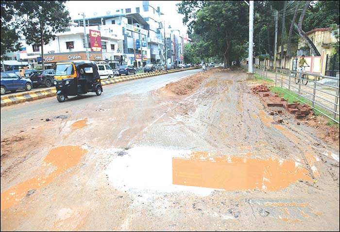 pothole-filled streets