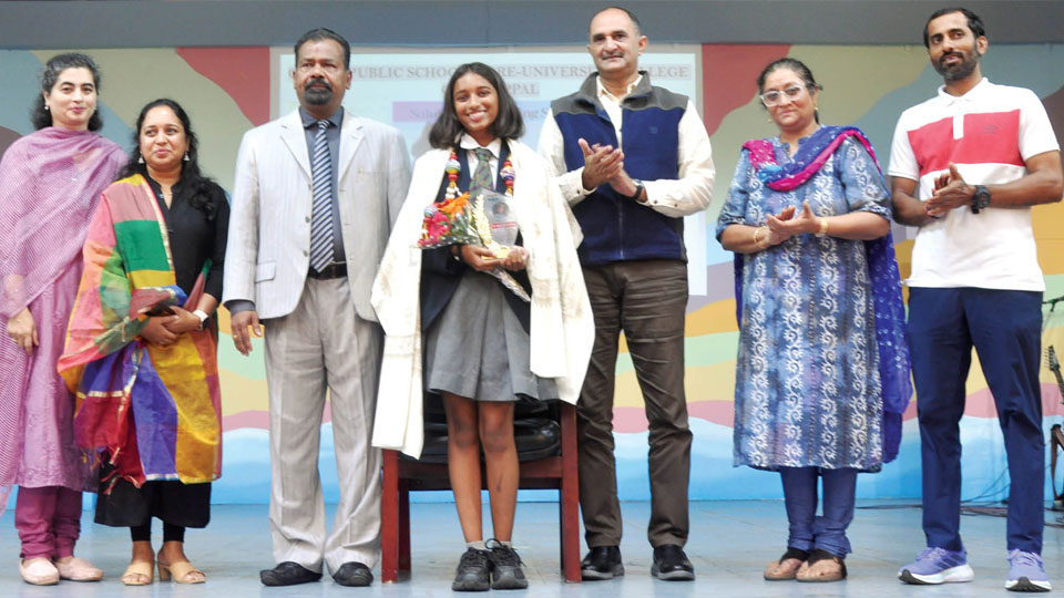 Surfer Aadya felicitated at COPS