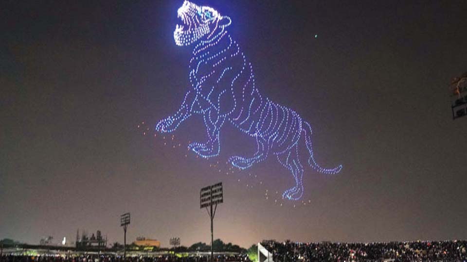 Bigger, brighter Dasara with drone show, 21-day lighting