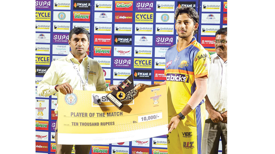 KSCA Maharaja Trophy 2025: Mysore Warriors bounce back with 39-run win over Bengaluru Blasters