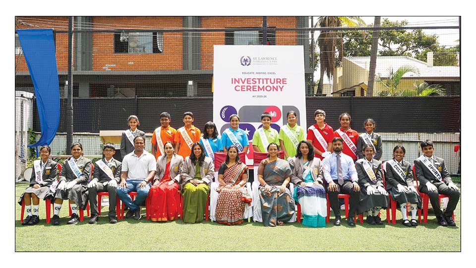 Investiture ceremony at St. Lawrence Intl. School