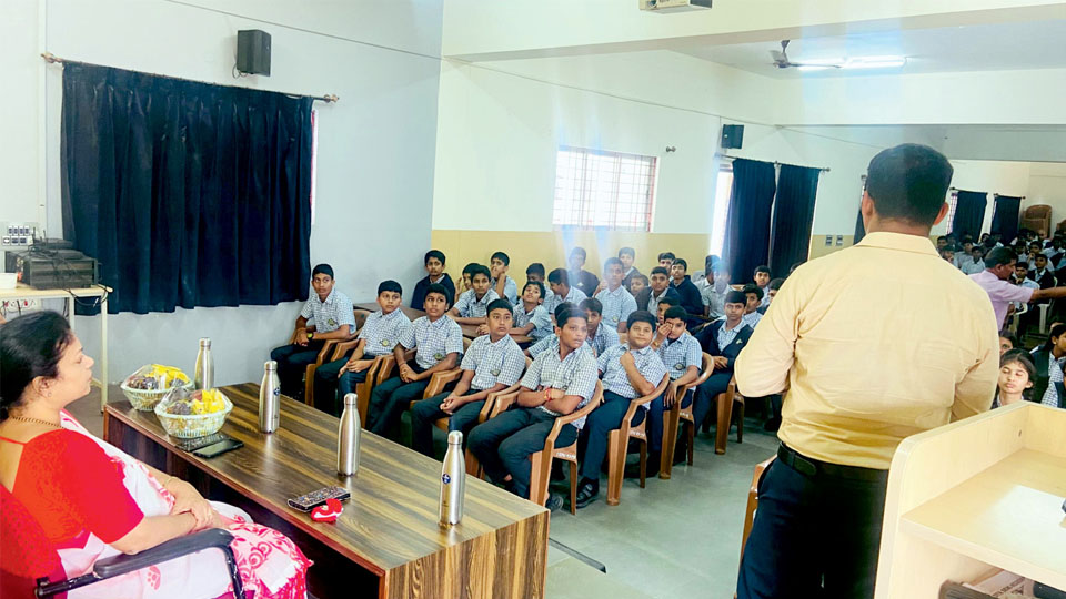 Awareness on Cyber Crime and POCSO Act held at Sadvidya