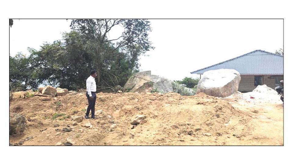 Boulder blasting activity atop Chamundi Hill sparks concerns
